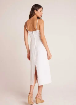 Aansluitende Cami Midi-Jurk - Wit>Bella Dahl New