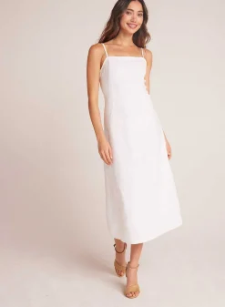 Aansluitende Cami Midi-Jurk - Wit>Bella Dahl New