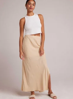 Bias Maxi-Rok Met Zijsplit - Klassiek Kaki><noscript><img width=