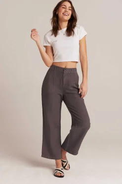 Blakely Utility Crop Met Wijde Pijpen - Charcoal Shadow>Bella Dahl Clearance