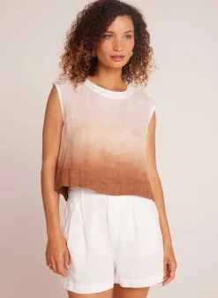 Boxy Button Back Top - Kokosnoot Ombre Kleurstof>Bella Dahl Sale