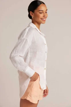 Boyfriend Button-Down - Wit>Bella Dahl Store