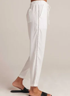 Broek Met Ladderafwerking En Zak - Wit>Bella Dahl Clearance