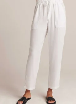 Broek Met Ladderafwerking En Zak - Wit><noscript><img width=