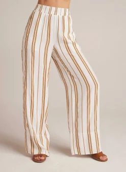 Broek Met Wijde Pijpen - Redwood-Streep>Bella Dahl Flash Sale