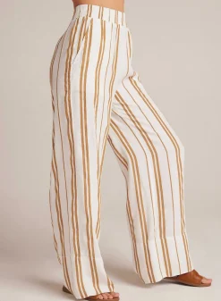 Broek Met Wijde Pijpen - Redwood-Streep><noscript><img width=