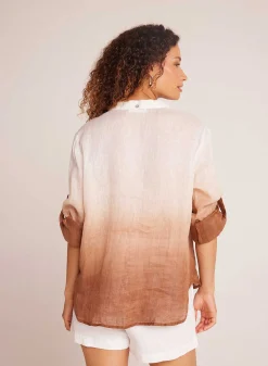 Capri Button Down - Kokosnoot Ombre-Kleurstof>Bella Dahl Hot