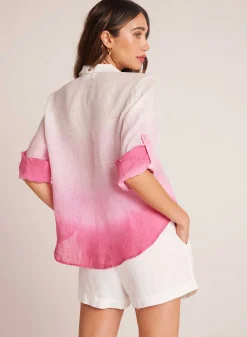 Capri Button Down - Roze Ombre-Kleurstof>Bella Dahl Clearance