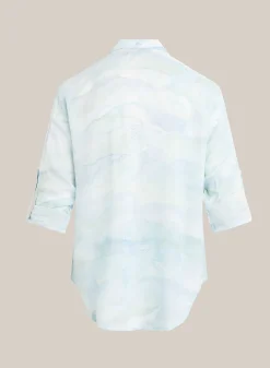 Capri Button-Down Overhemd - Golven Camoprint>Bella Dahl Flash Sale