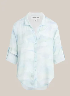 Capri Button-Down Overhemd - Golven Camoprint>Bella Dahl Flash Sale