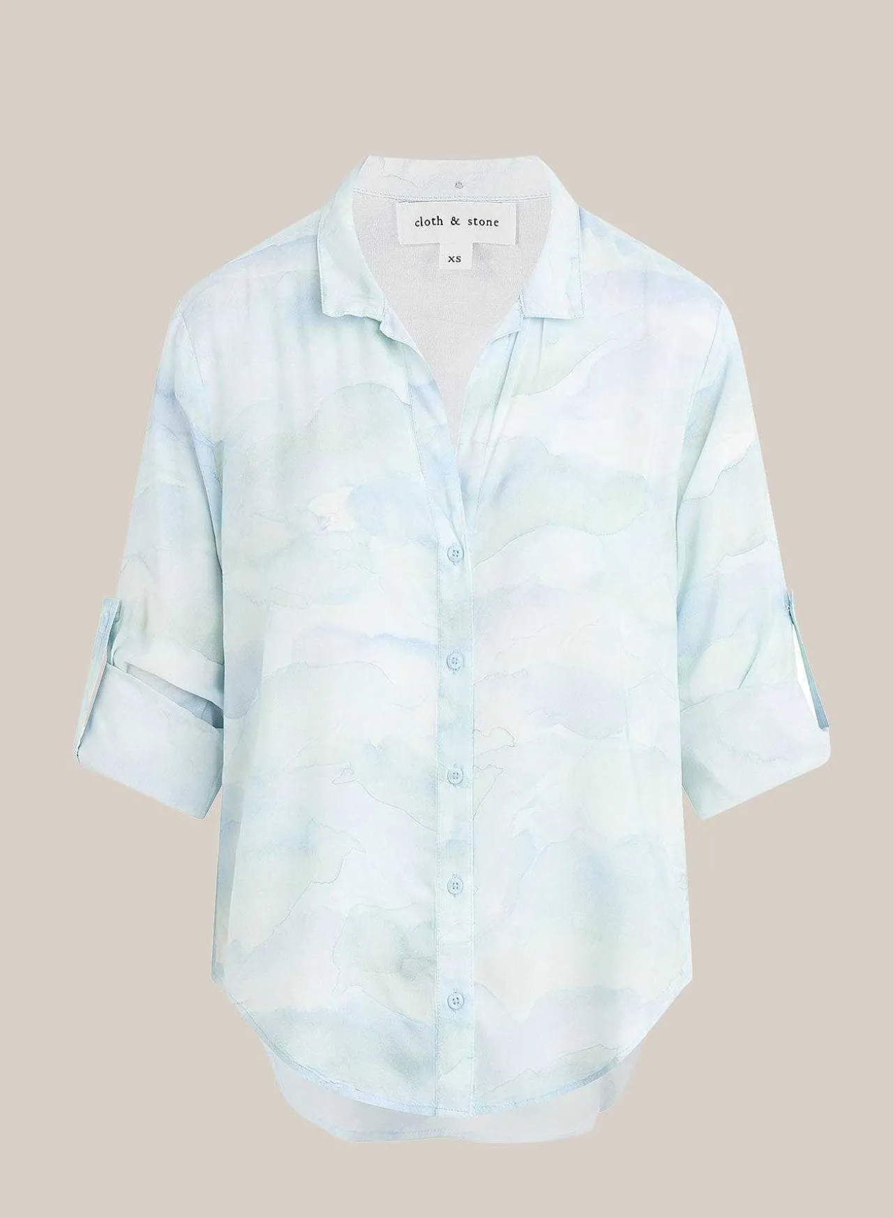 Capri Button-Down Overhemd - Golven Camoprint>Bella Dahl Flash Sale