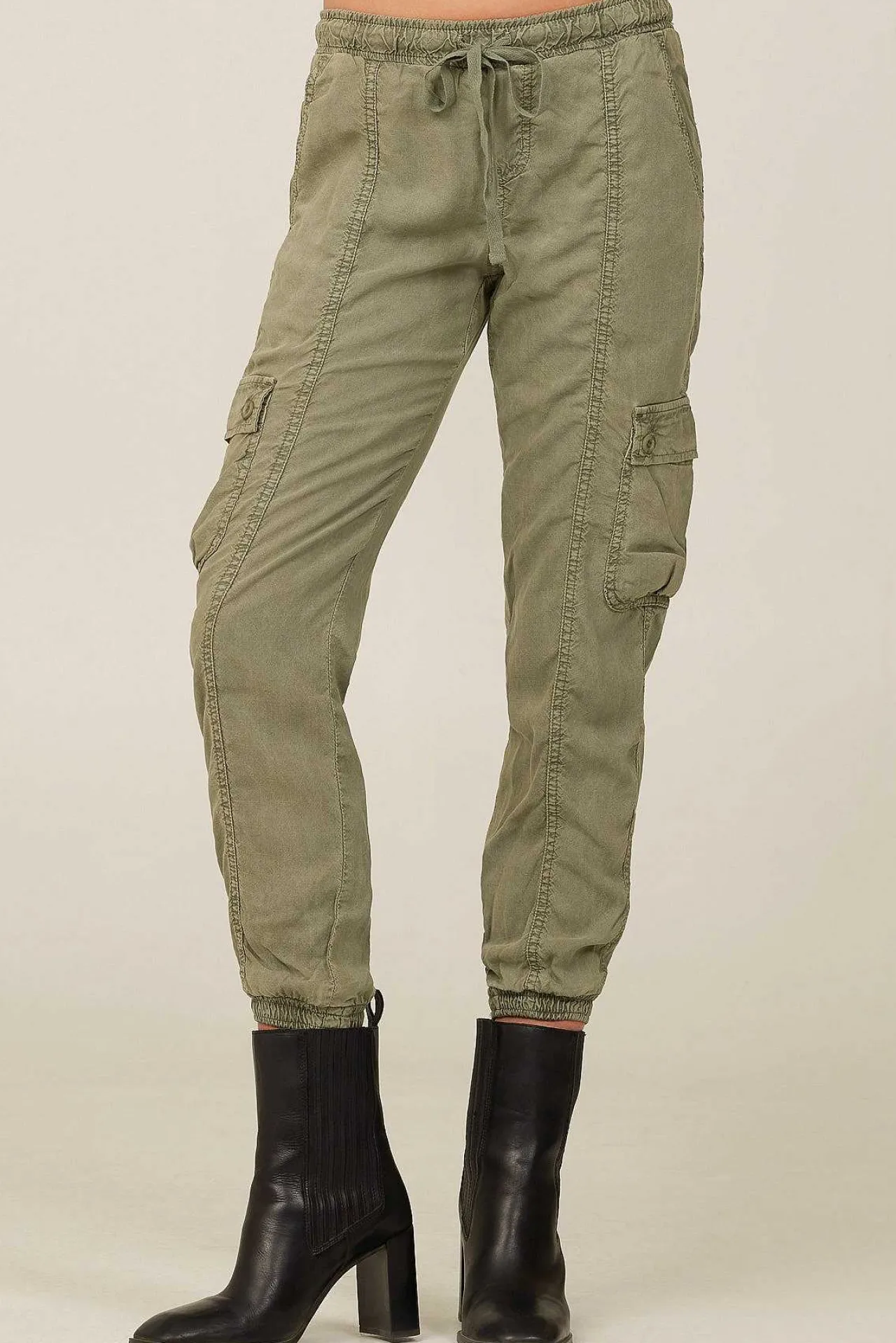 Cargo-Trainingsbroek - Zacht Leger>Bella Dahl Fashion