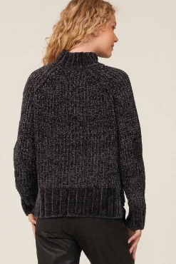 Chenille Trui Met Col - Shadow Night><noscript><img width=