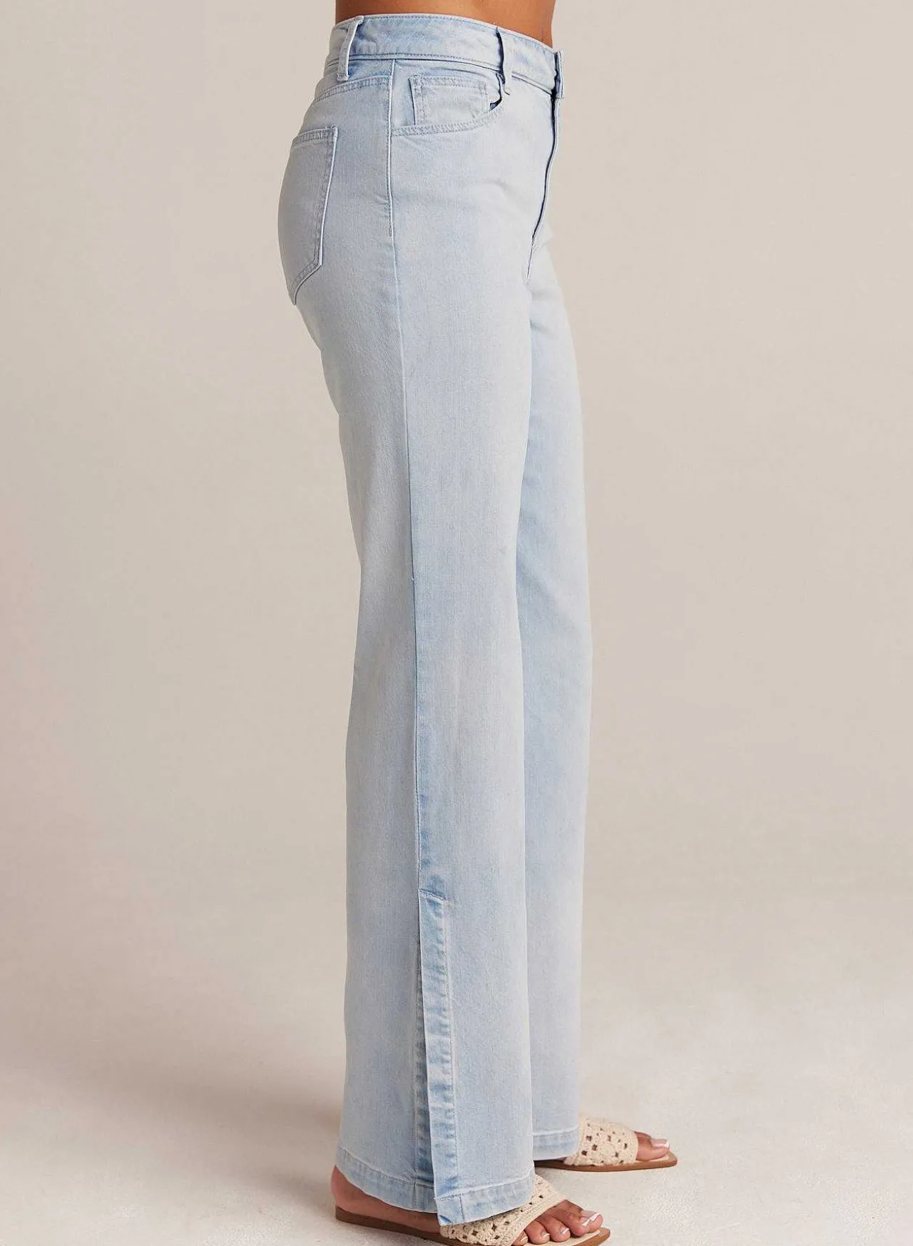 Cleo Jeans Met Zijsplit - Ocean Mist Wash>Bella Dahl Best Sale