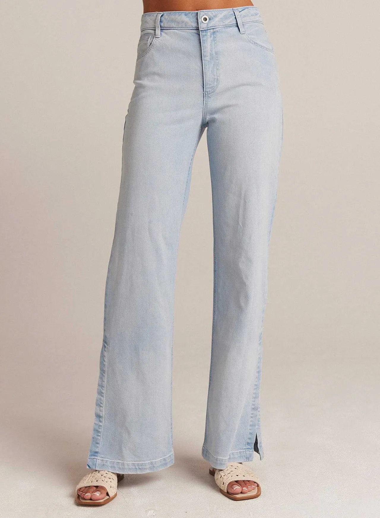 Cleo Jeans Met Zijsplit - Ocean Mist Wash>Bella Dahl Best Sale