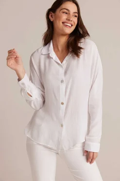Domanmouw Met Knoopsluiting - Wit>Bella Dahl Clearance