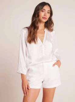 Elle Playa Broek Kort - Wit>Bella Dahl Cheap