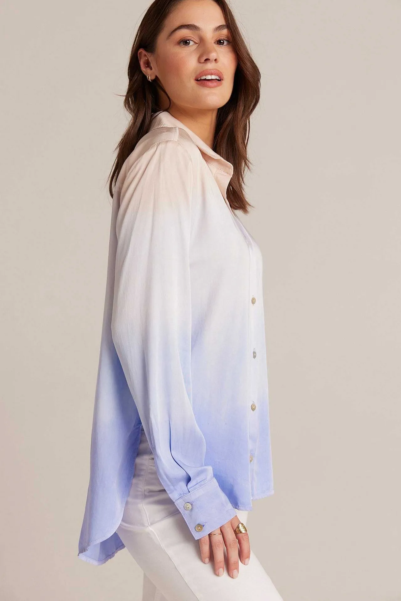 Flowy Button Down - Sunrise Ombre-Kleurstof>Bella Dahl Fashion