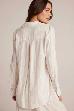 Flowy Button-Down - Witte Zandstreep>Bella Dahl Hot