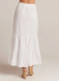 Gelaagde Maxirok Met Ladderafwerking - Wit>Bella Dahl Online
