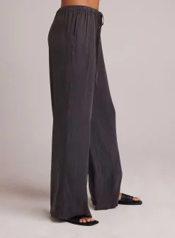 Gemakkelijk Geplooide Broek Met Wijde Pijpen - Leisteenhoutskool>Bella Dahl Cheap