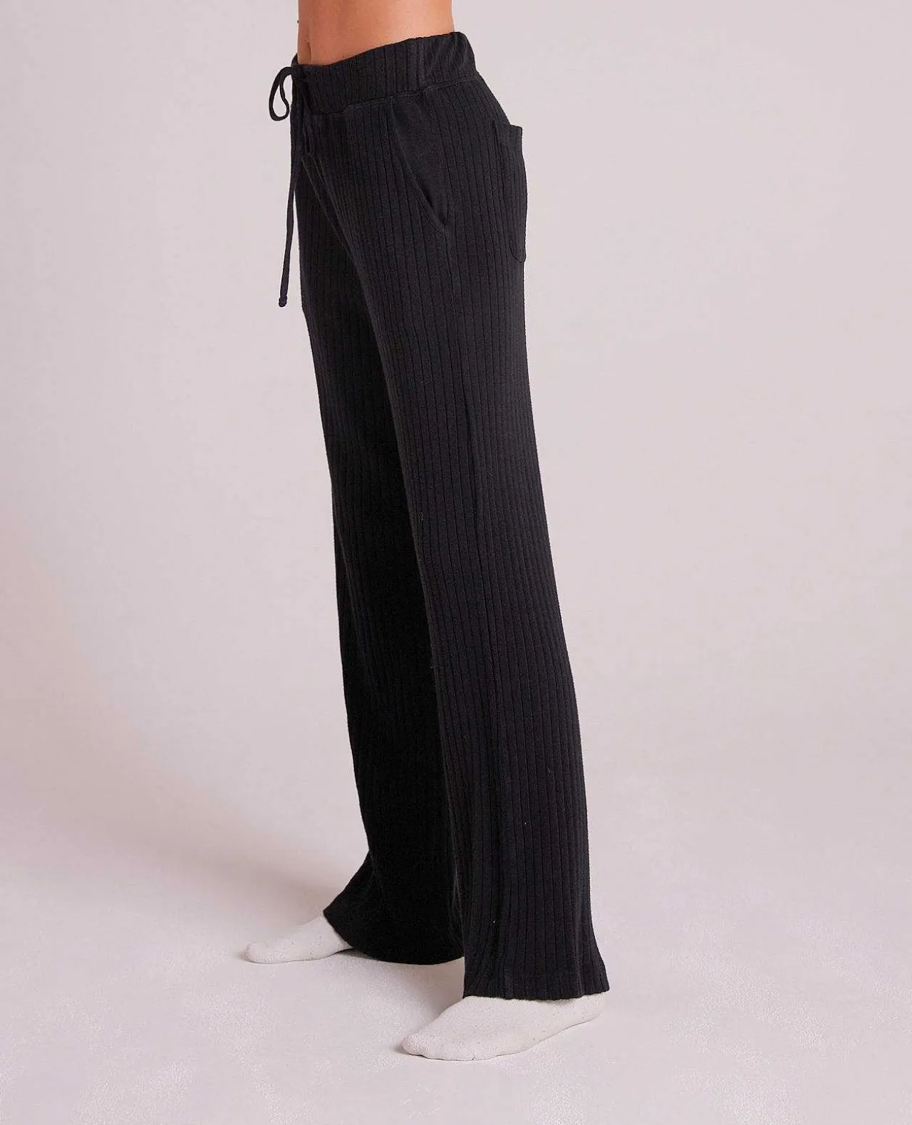 Gemakkelijke Broek Met Wijde Pijpen - Zwart>Bella Dahl Fashion