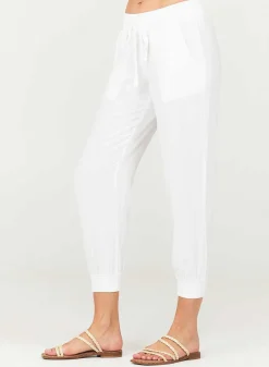 Gemakkelijke Joggingbroek Met Trekkoord - Wit>Bella Dahl Fashion