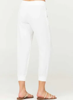 Gemakkelijke Joggingbroek Met Trekkoord - Wit><noscript><img width=