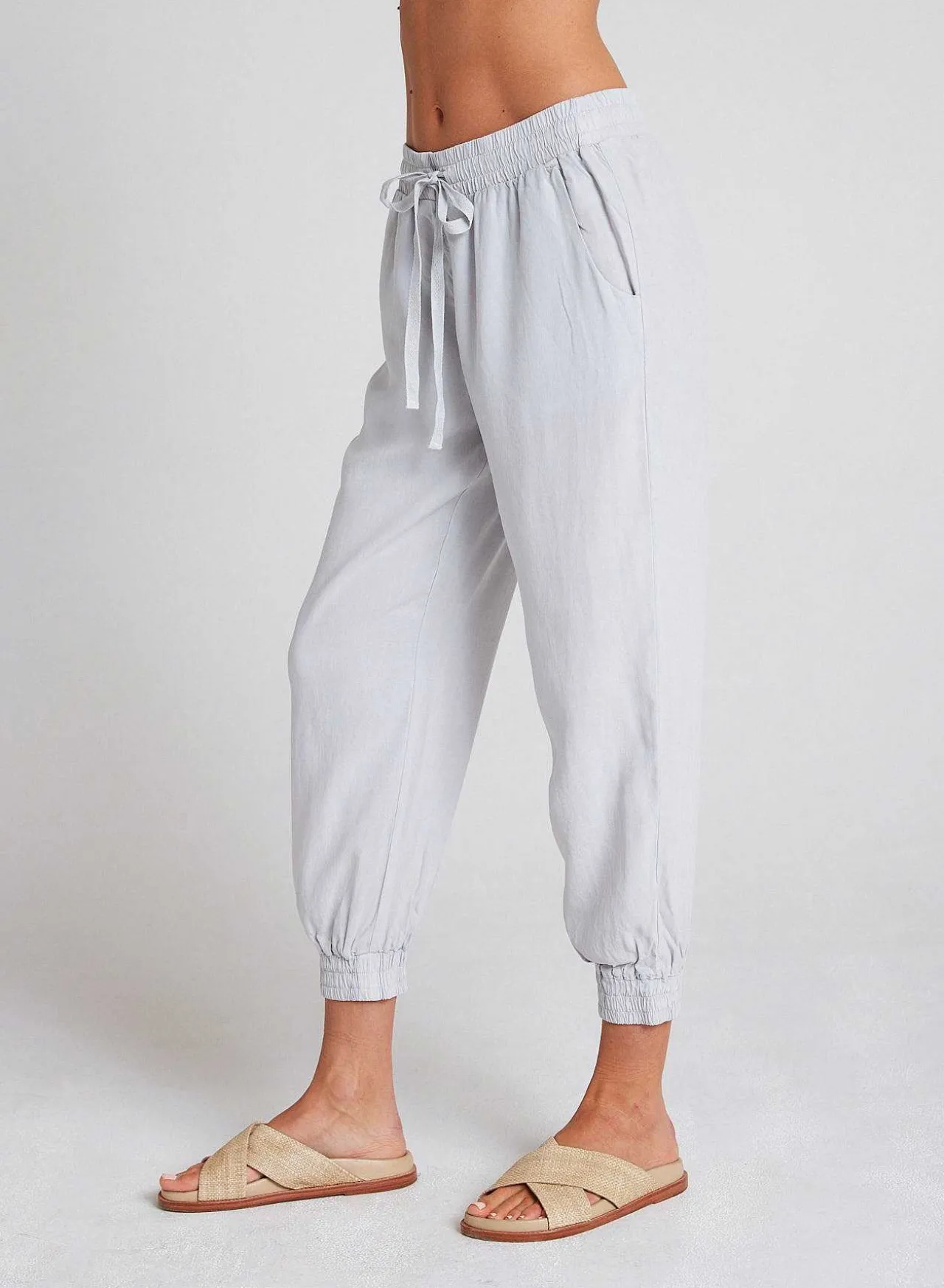 Gemakkelijke Joggingbroek Met Trekkoord - Foggy Sky>Bella Dahl Fashion