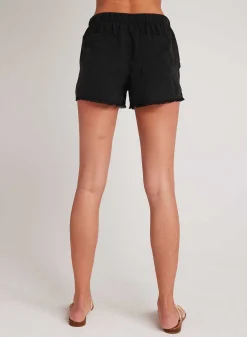 Gerafelde Zoomzak Kort - Vintage Zwart>Bella Dahl Store