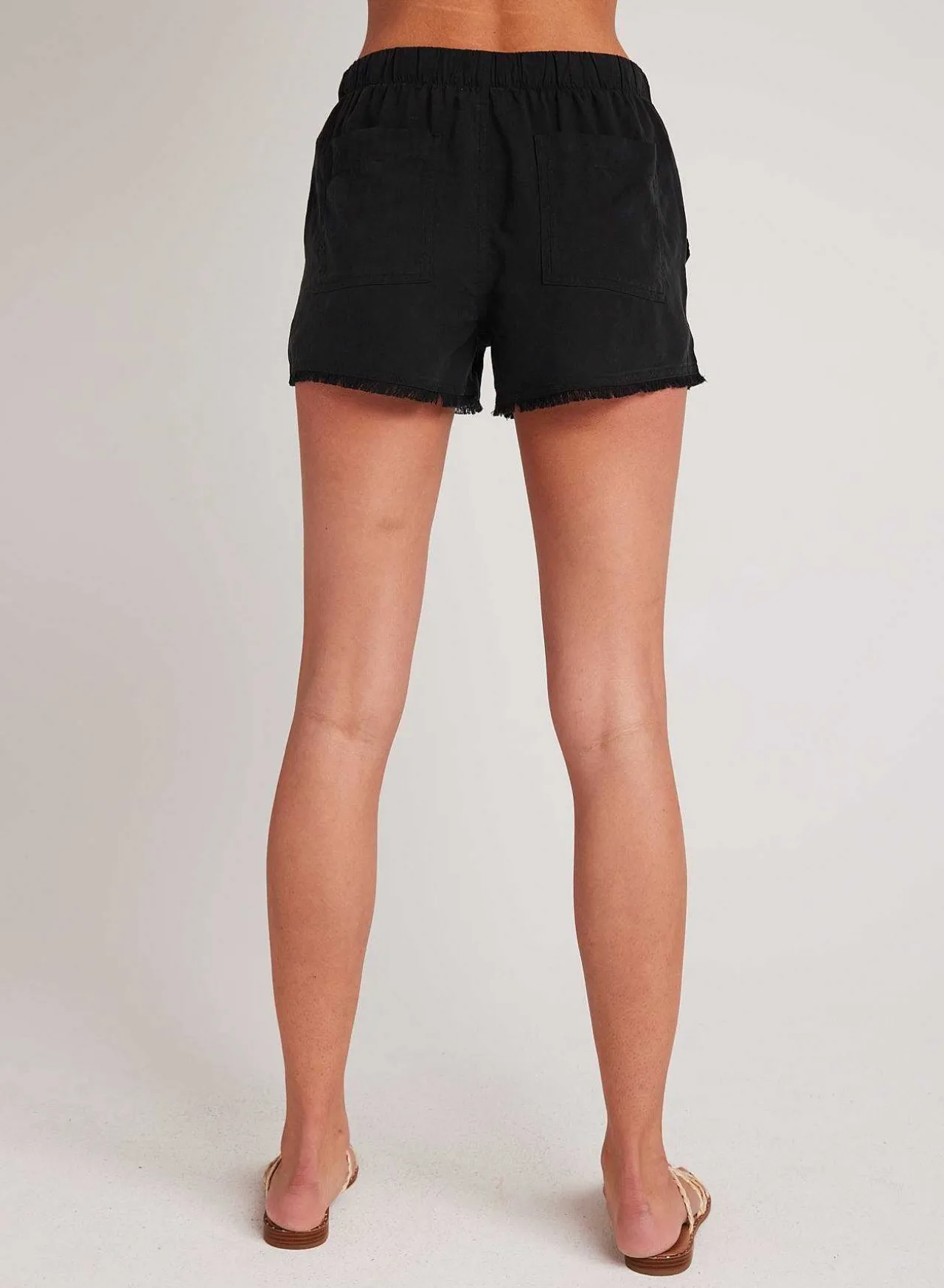 Gerafelde Zoomzak Kort - Vintage Zwart>Bella Dahl Store