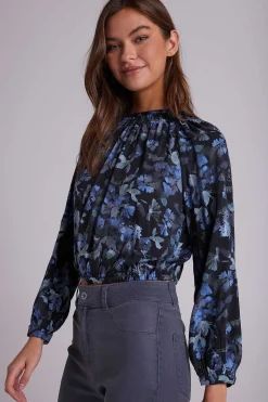 Gesmokte Top Met Gebloemde Achterkant En Matte Bloemenprint>Bella Dahl Best