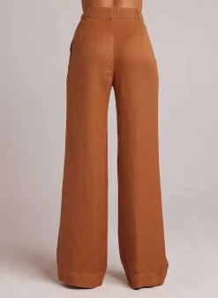 Greta Geplooide Broek Met Wijde Pijpen - Gouden Henna><noscript><img width=