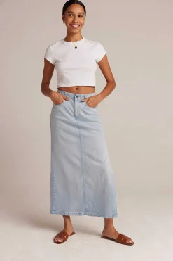 Indigo Rok Met Zijsplitten - Ocean Mist Wash>Bella Dahl Cheap