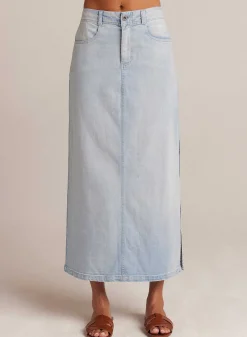 Indigo Rok Met Zijsplitten - Ocean Mist Wash><noscript><img width=