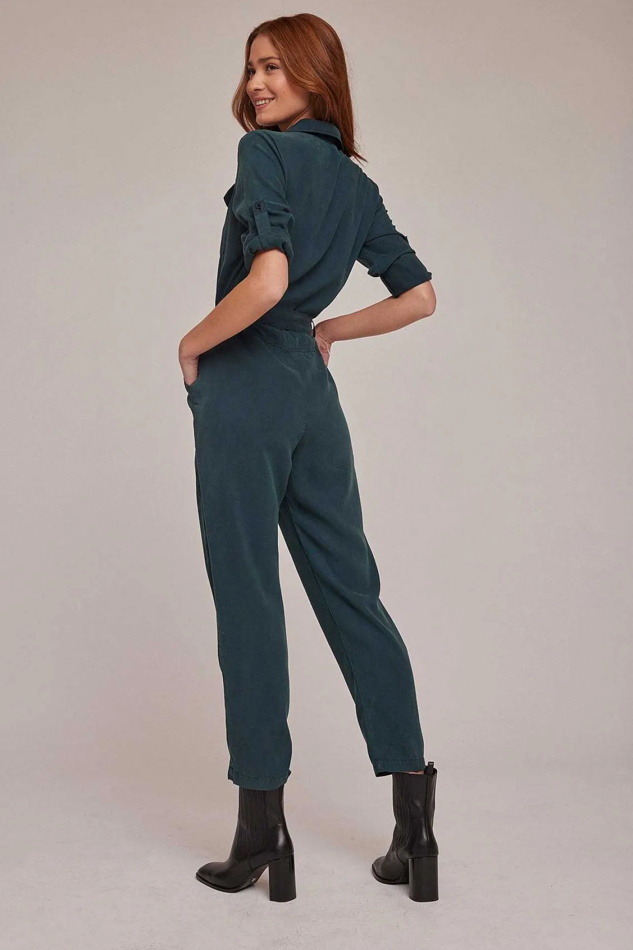 Jumpsuit Met Lange Mouwen En Ritssluiting Aan De Voorkant - Jade Night>Bella Dahl Best Sale
