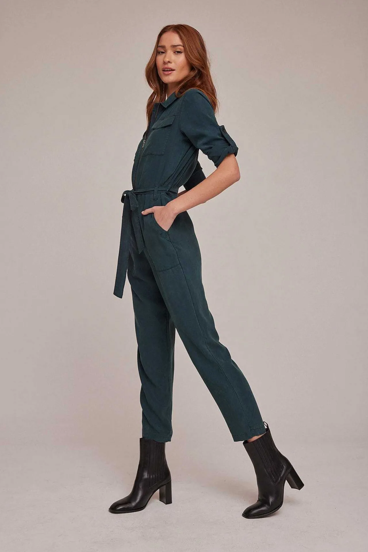 Jumpsuit Met Lange Mouwen En Ritssluiting Aan De Voorkant - Jade Night>Bella Dahl Best Sale