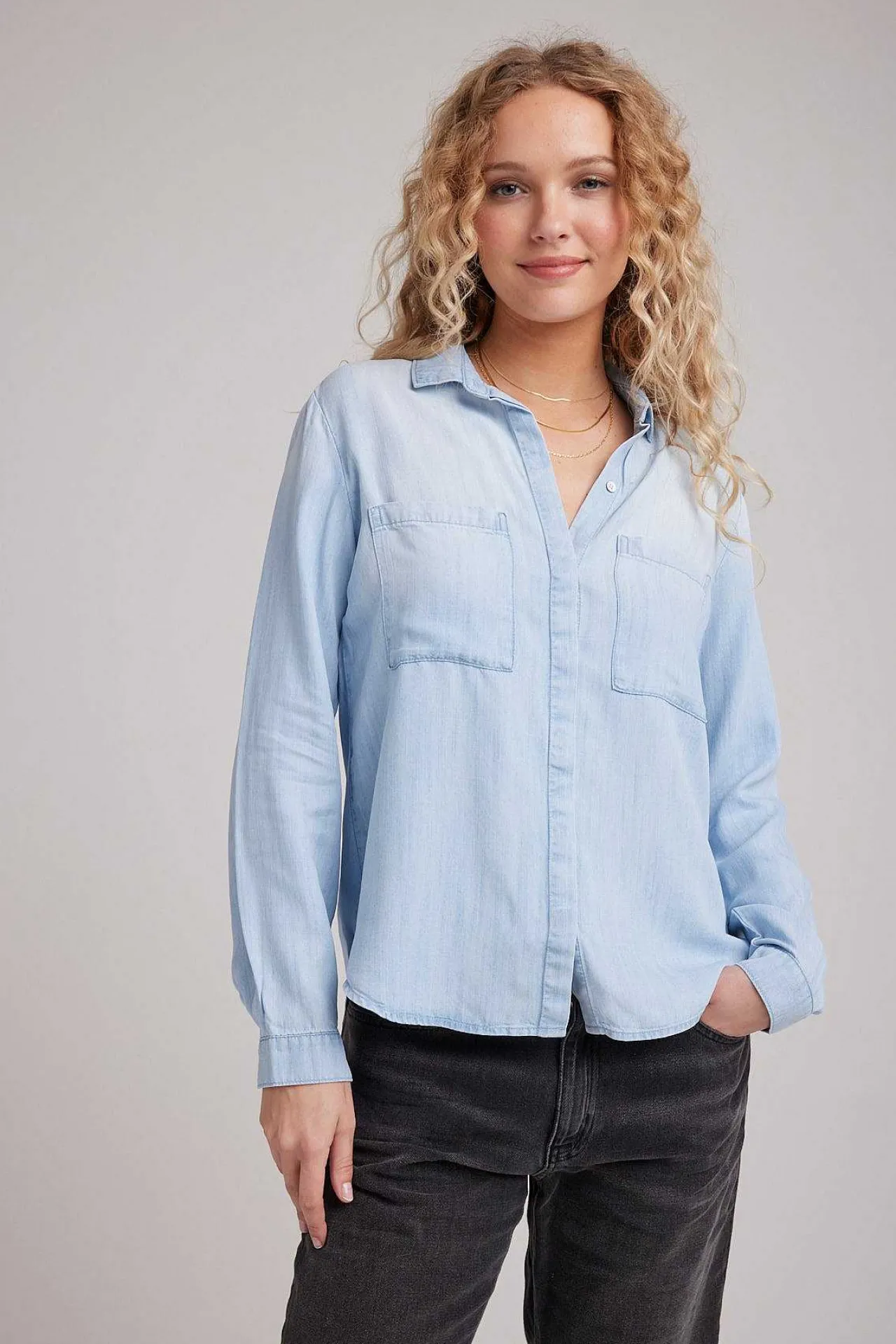 Klassieke Button-Down Met Twee Zakken - Sunbleach Wash>Bella Dahl Flash Sale