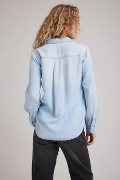 Klassieke Button-Down Met Twee Zakken - Sunbleach Wash><noscript><img width=