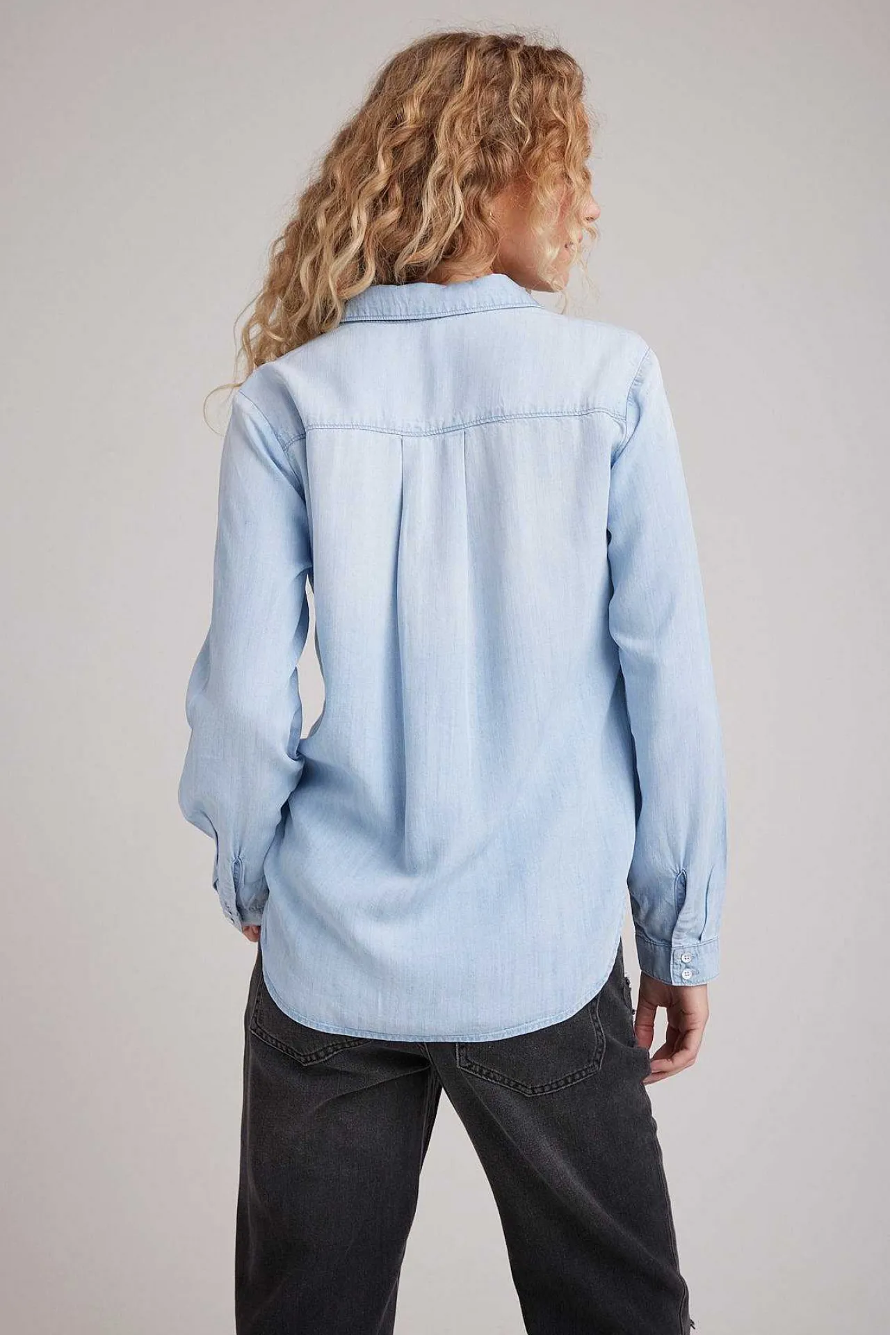 Klassieke Button-Down Met Twee Zakken - Sunbleach Wash>Bella Dahl Flash Sale