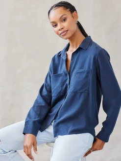 Klassieke Button-Down Met Twee Zakken - Eindeloze Zee><noscript><img width=