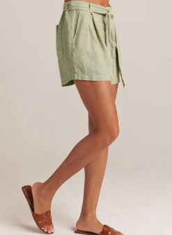 Kort Plooitje Aan De Voorkant Met Riem - Bleke Palm><noscript><img width=