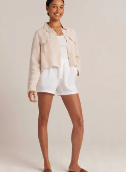 Lily Jas Met Rafelige Zoom - Zandkaki>Bella Dahl Clearance