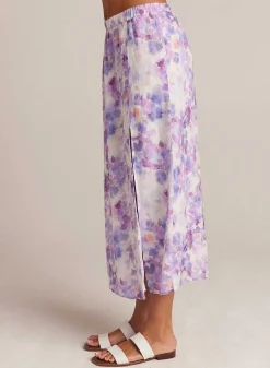 Linnen Maxirok Met Zijsplit - Iris Bloemenprint>Bella Dahl Online