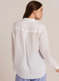 Linnen Zak Met Knoopsluiting - Wit>Bella Dahl Fashion