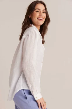 Linnen Zak Met Knoopsluiting - Wit>Bella Dahl Fashion