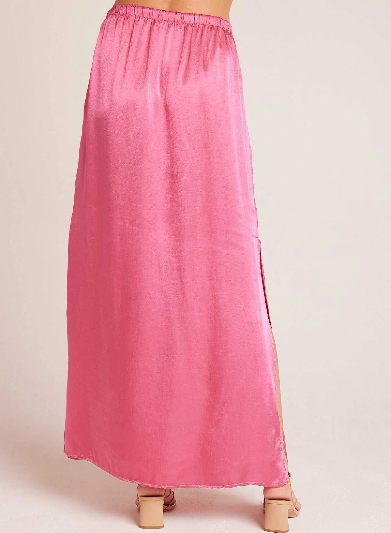 Maxirok Met Plooi Aan De Voorkant - Tidal Pink>Bella Dahl Sale