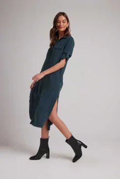 Maxi-Shirtjurk - Jade Night>Bella Dahl Fashion