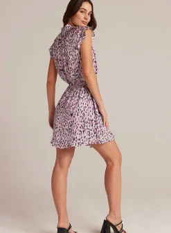 Mini-Jurk Met Ruches Aan De Mouwen En Confettiprint>Bella Dahl Best Sale