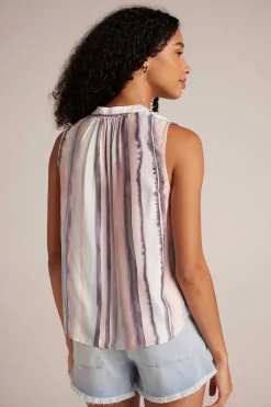 Mouwloze Blouse Met Gesmokte Schouder - Kuststreepprint>Bella Dahl New